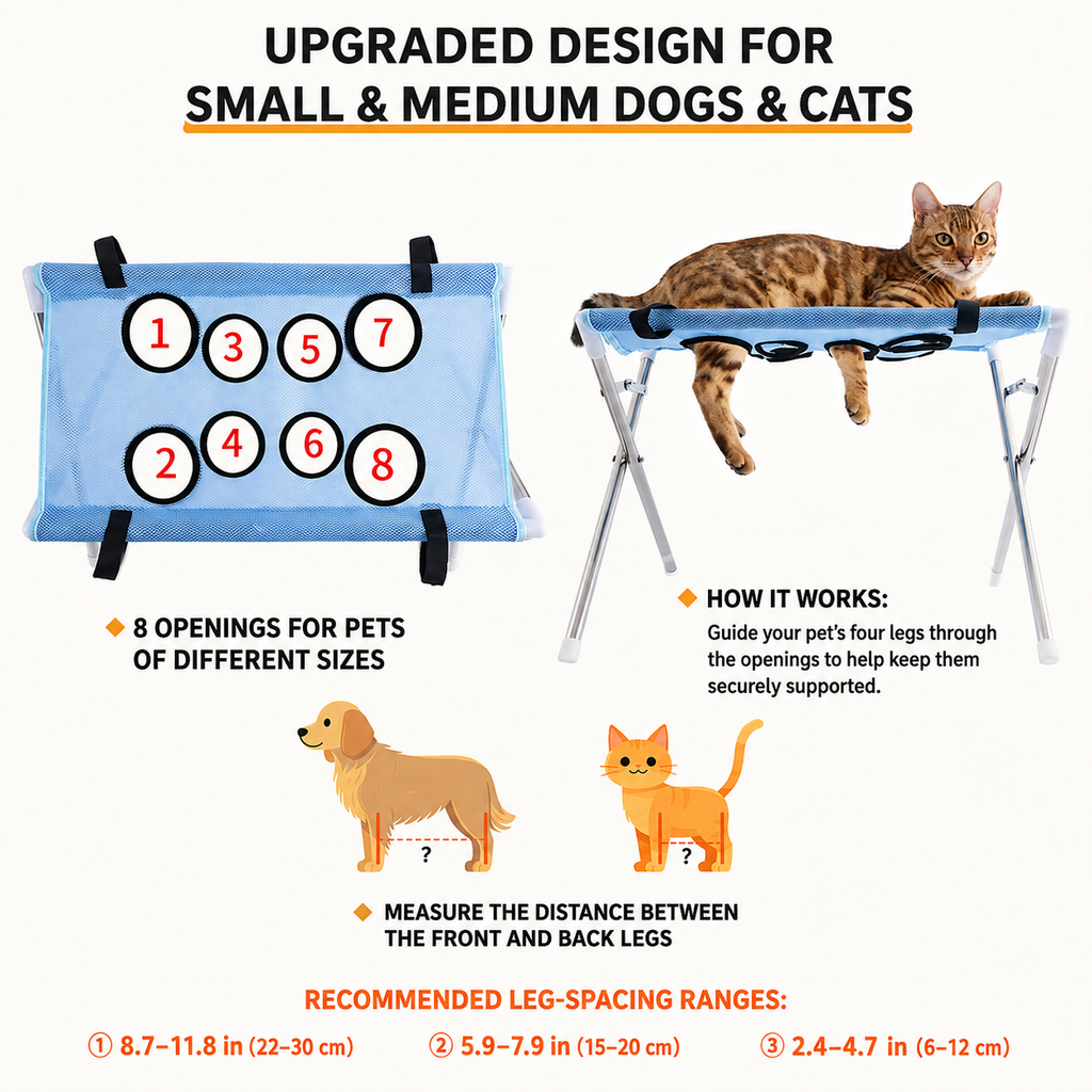Foldable Pet Bath & Grooming Care Station for Small & Medium Pets