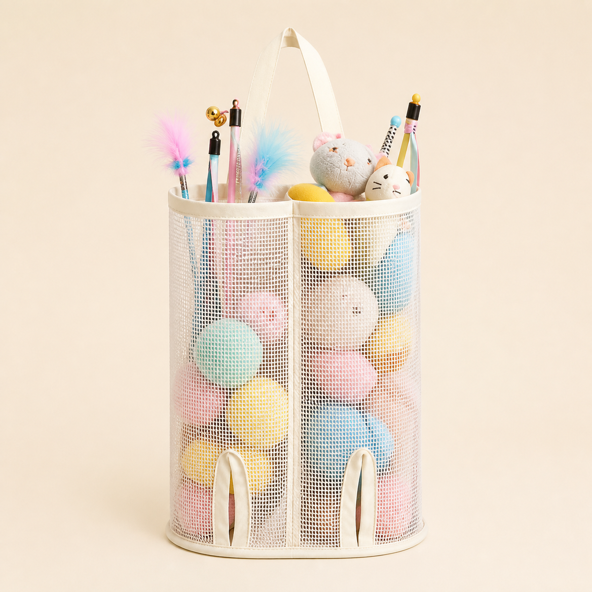 Hanging Pet Toy Organizer for Cat & Dog Toys